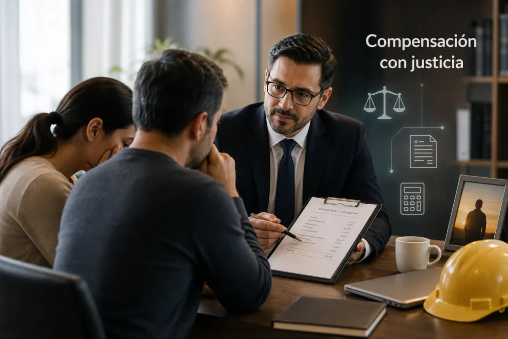 calculo de indemnizacion por accidente laboral con fallecimiento 1781619948979