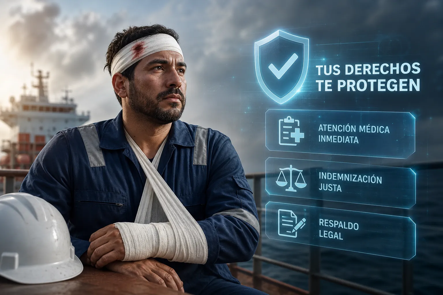 derechos del trabajador embarcado ante un accidente laboral 1780687828799