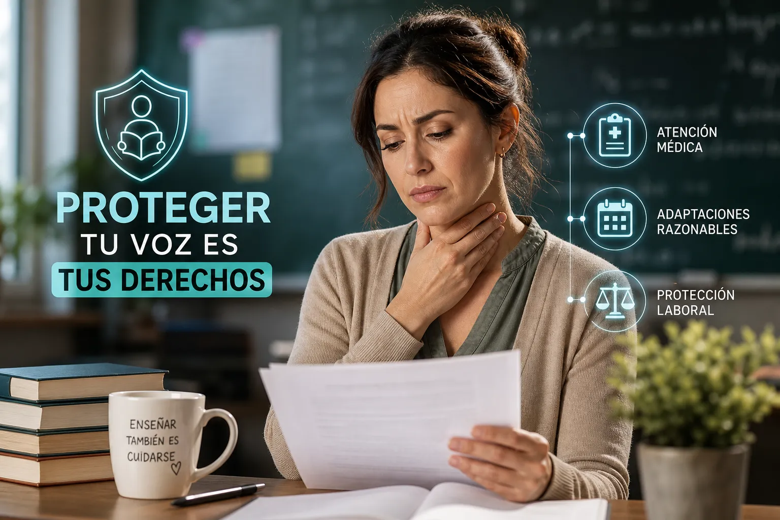 derechos laborales del docente con problemas de voz 1780586636866